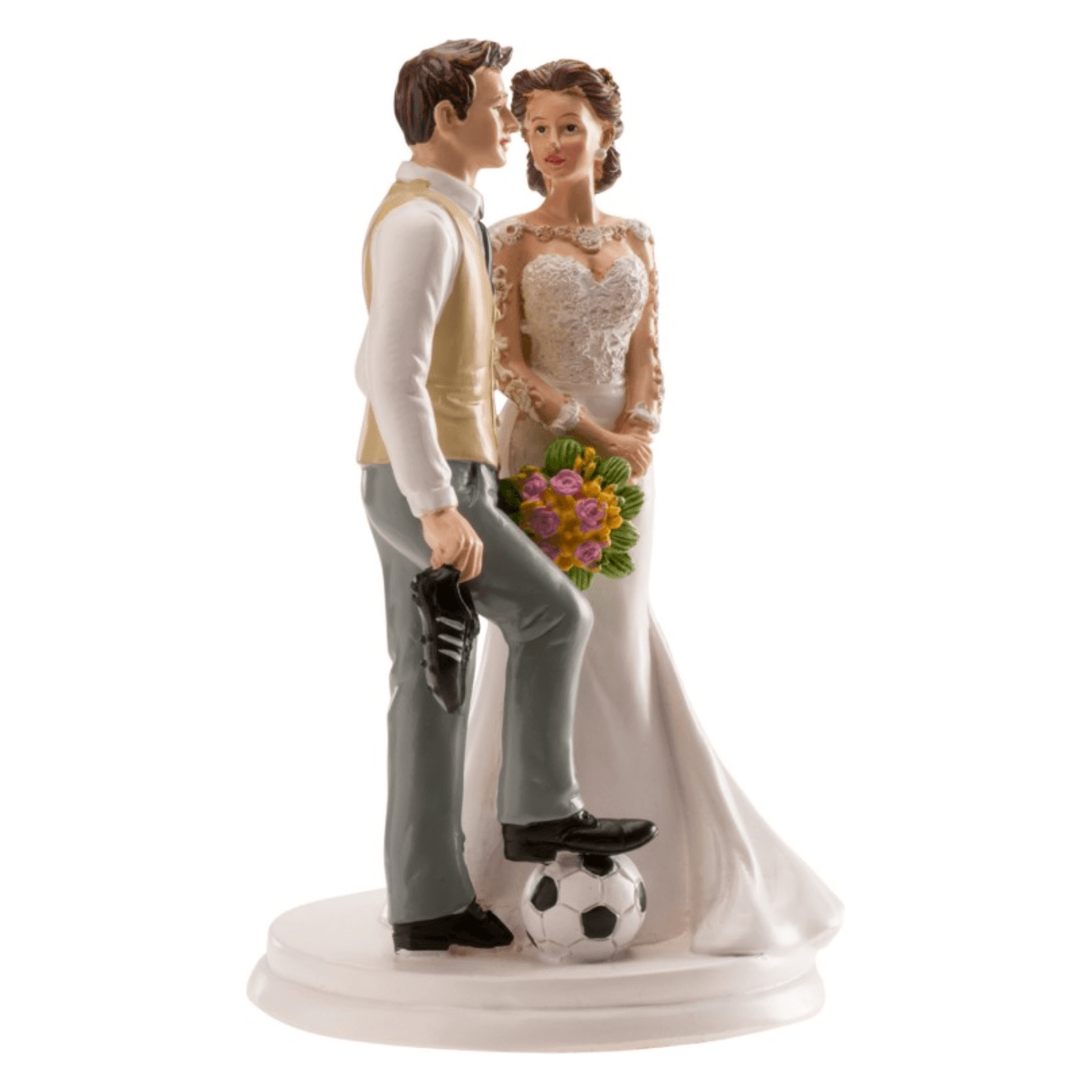 Figurine - Couple Football 20cm - DEKORA