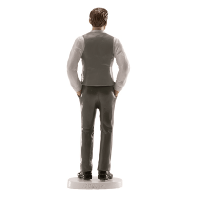 Figurine - Homme Gilet Gris 16cm - DEKORA