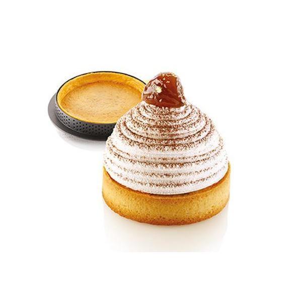 KIT 6 TARTELETTES MONTBLANC Ø80MM - Silikomart - Patissland