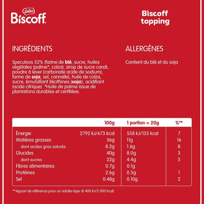 Lotus Biscoff Speculoos Topping 1L - LOTUS