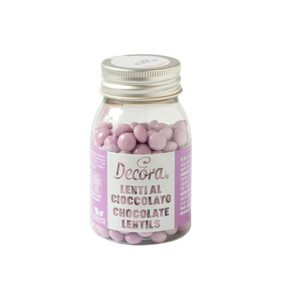 Mini Lentilles de Chocolat au Lait - 80g (couleur au choix) - DECORA