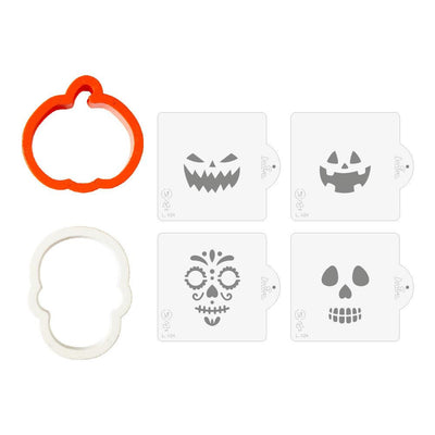 Set/2 Halloween-Ausstechformen und Schablonen