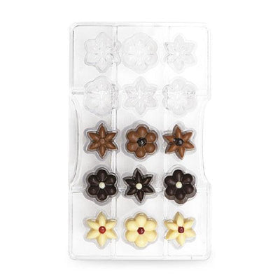 Moule 15 chocolats - Fleurs - DECORA