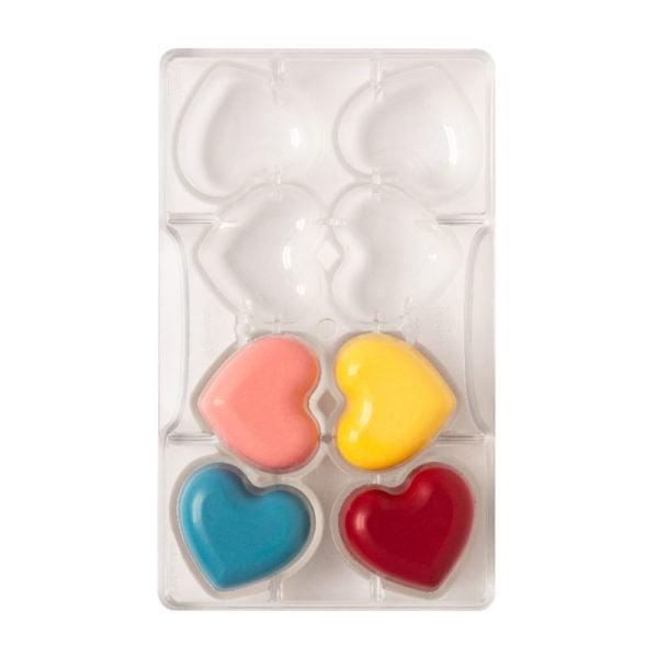 Moule 8 chocolats - Petit Coeur - DECORA