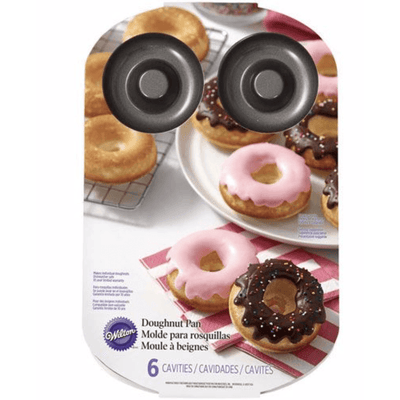 Moule à donuts en inox de la marque Wilton pour réaliser six donuts parfaits