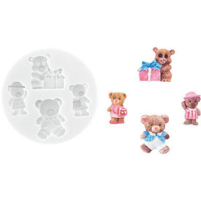 Moule en Silicone - Bears Family - SILIKOMART