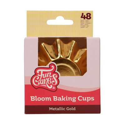 48 Bloom Cupcake-Förmchen – Metallic-Gold