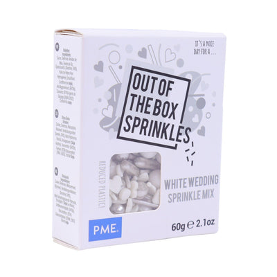Out of the Box Sprinkles - White Wedding 60g - Patissland