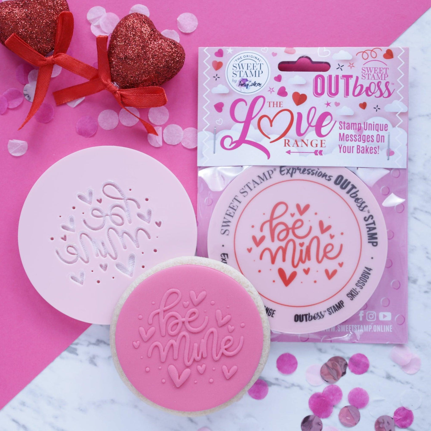 OUTboss - Be Mine Hearts - SWEET STAMP