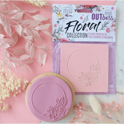 OUTboss - Circle Floral Frame - SWEET STAMP