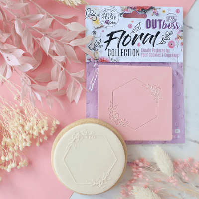 OUTboss - Floral Hexagon Frame - SWEET STAMP