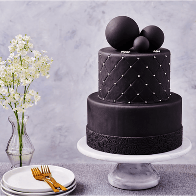 Pâte de Couverture - Noir 500g - FUN CAKES