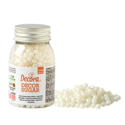 Perles Comestibles - Blanc 100g - DECORA