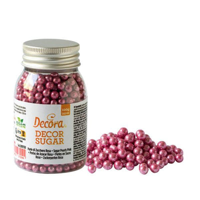 Perles Comestibles - Rose 100g - DECORA