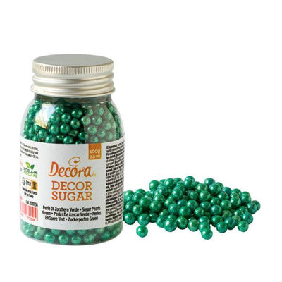 Perles Comestibles - Vert 100g - DECORA