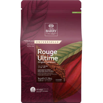 Poudre de Cacao 100% Rouge Ultime - 1Kg - CACAO BARRY