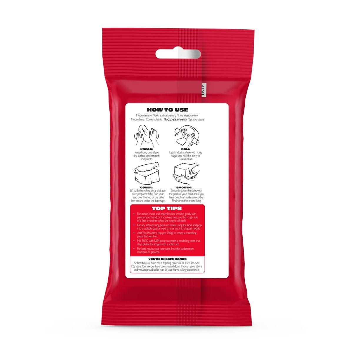 Pâte à Sucre Renshaw - 250g Rouge EXTRA