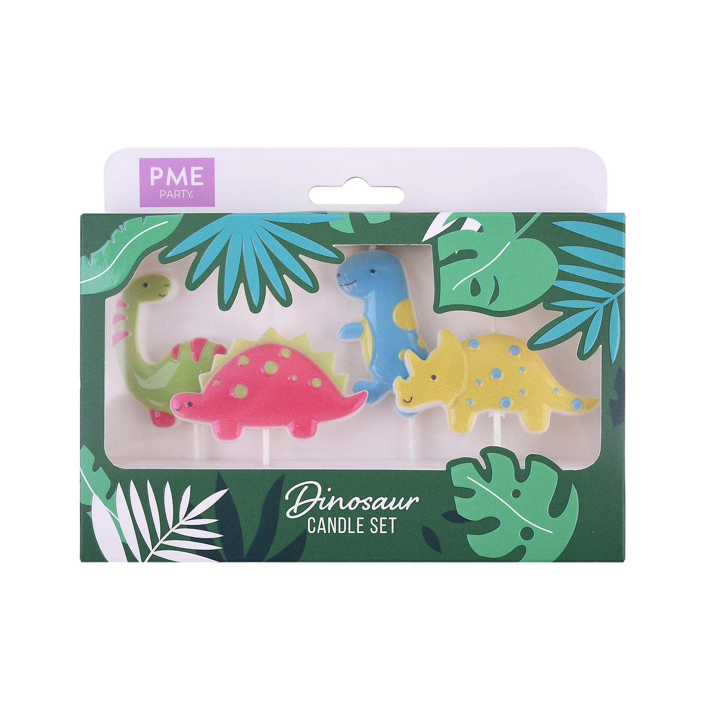 Set de 4 Bougies - Thème Dinosaures - PME