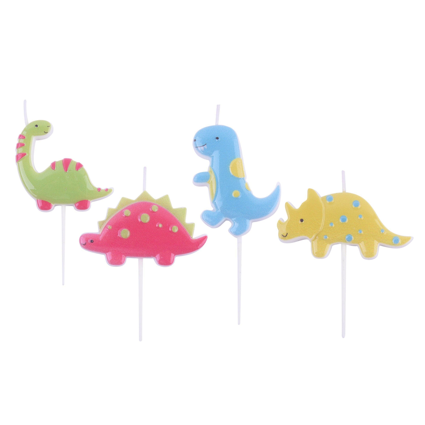 Set de 4 Bougies - Thème Dinosaures - PME