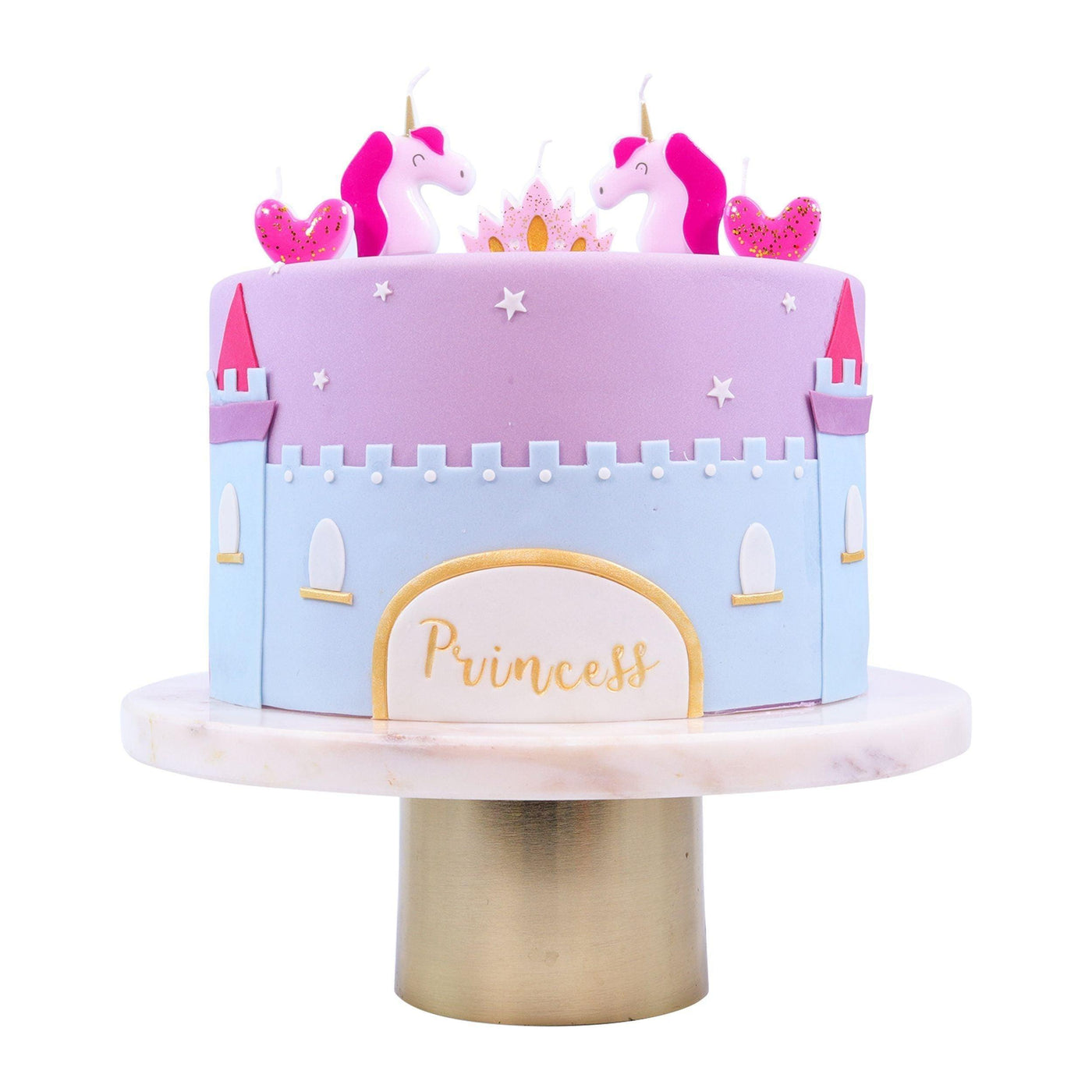 Set de 5 Bougies - Thème Princesse - PME