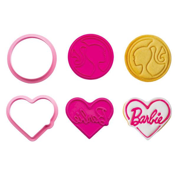 Set/2 Embosseurs avec Emporte pièce - Barbie - DECORA