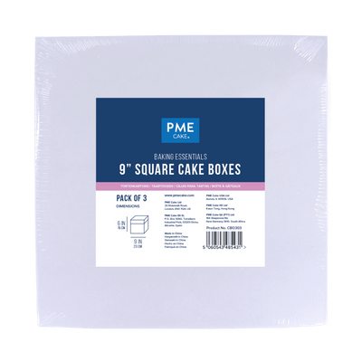 Set/3 Boites à gâteau Carrée PME - Choisir la taille - PME