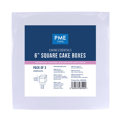 Set/3 Boites à gâteau Carrée PME - Choisir la taille - PME