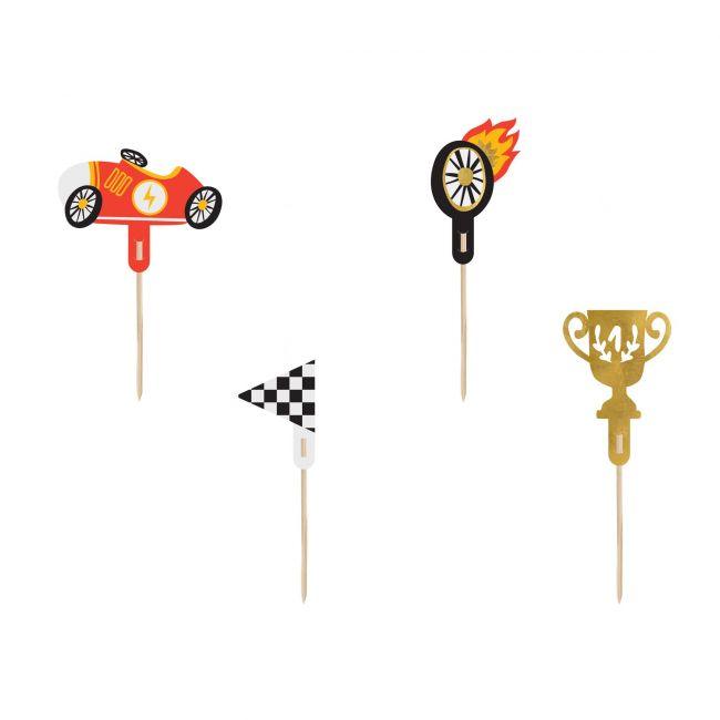 Set/4 Toppers Cars Racing - PARTY DECO