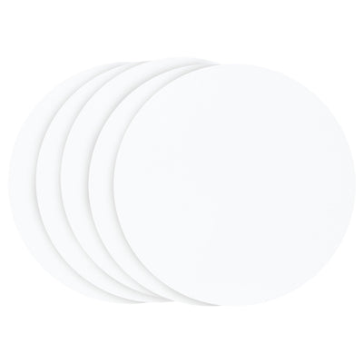 Set/5 Cake Card Rond BLANC (choisir la taille) - PME