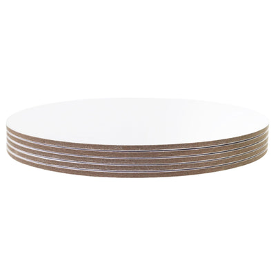 Set/5 Cake Card Rond BLANC (choisir la taille) - PME