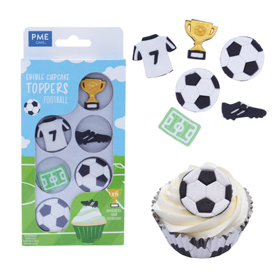 Set/6 Toppers Football Comestibles - PME