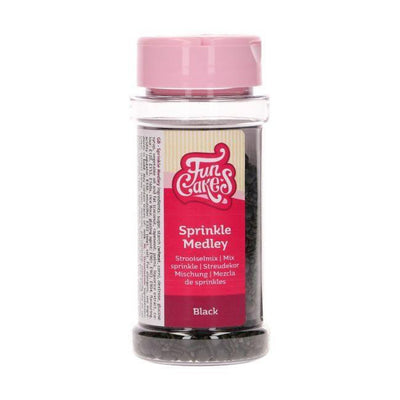 Sprinkles Black Mix - 65g - FUN CAKES