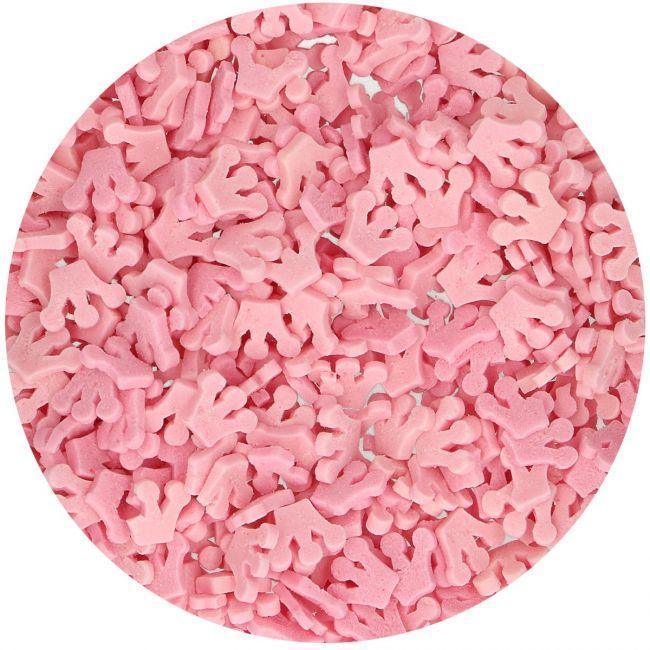 Sprinkles Couronnes Rose - 45g - FUN CAKES