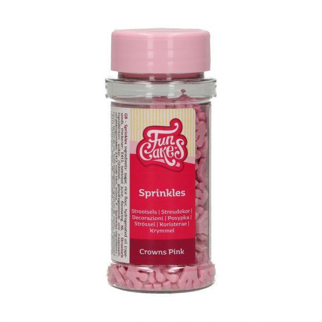 Sprinkles Couronnes Rose - 45g - FUN CAKES