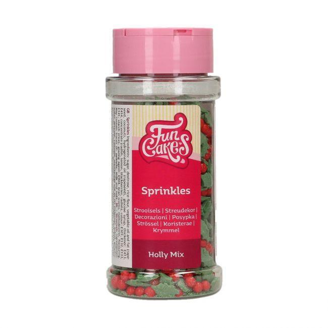 Sprinkles Holly Mix 55g - FUN CAKES