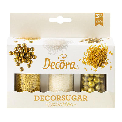 Sprinkles Mix - Gold and White - DECORA