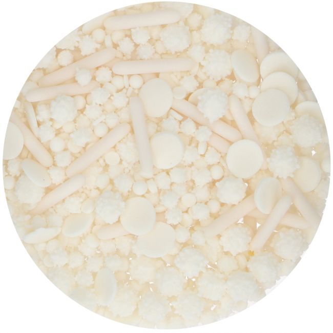 Sprinkles White Medley - 70g - FUN CAKES