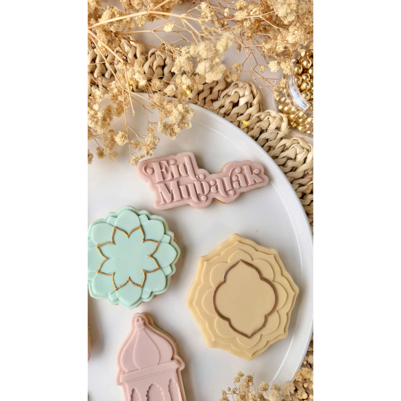 Tampon 3D + Cutter - Eid Mubarak 2025 - OH MY COOKIE