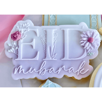 Tampon 3D + Cutter - Eid Mubarak Floral - Patissland