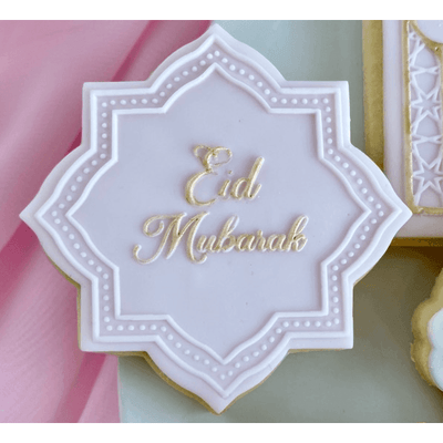 Tampon 3D + Cutter - Eid Mubarak Petits Points - Patissland