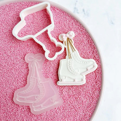 Tampon 3D + Cutter - Patins à Glace - OH MY COOKIE