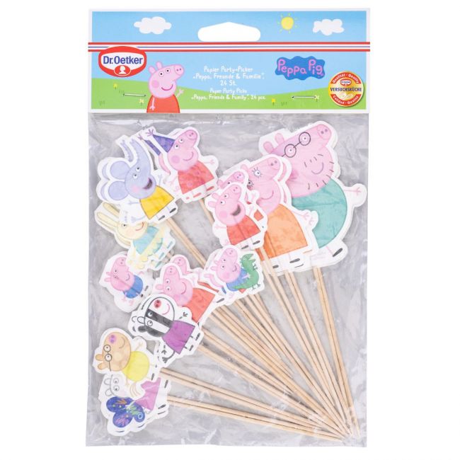 Set/24 Cupcake-Topper Peppa Pig