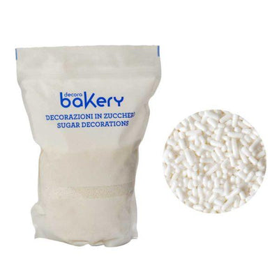 Vermicelles de sucre - Blanc 1Kg - DECORA