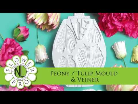 Katy Sue Mold - Peony / Tulip Mold & Veiner